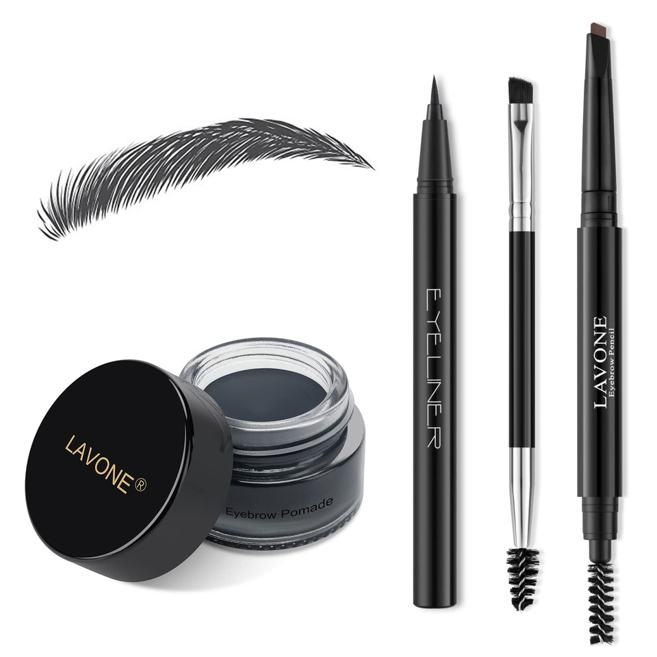 LAVONE front packaging showing complete eyebrow kit and benefits