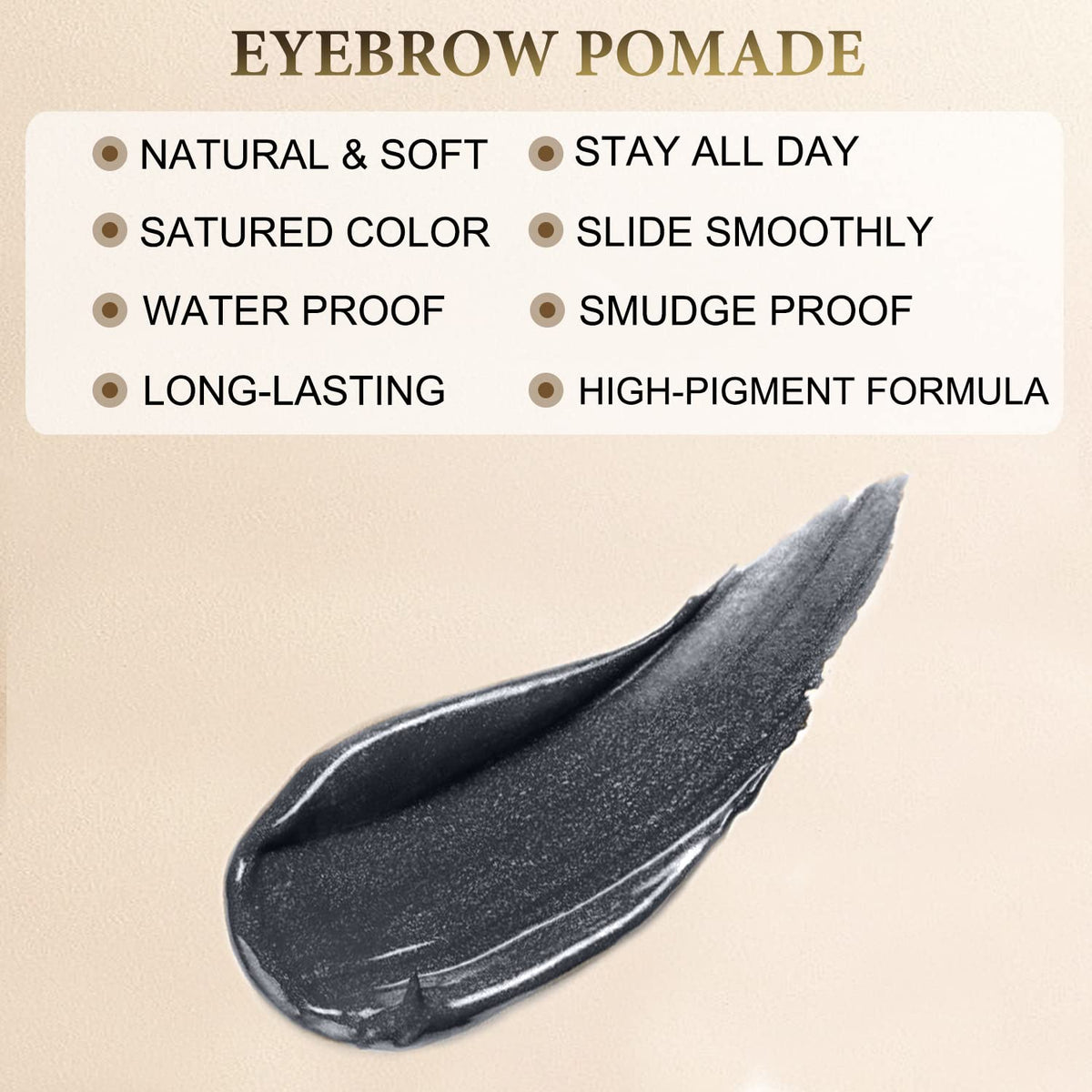 LAVONE pomade texture swipe showing rich pigment and blendability