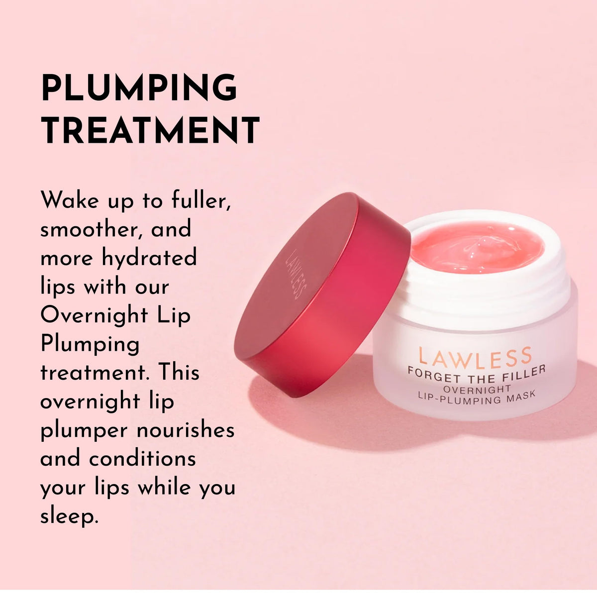 LAWLESS label close-up showing ingredients and clean-beauty benefit