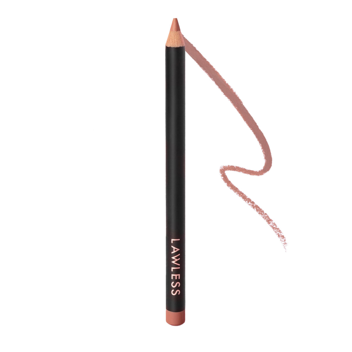 Lawless Definer Liner front view showing sleek retractable pencil and label benefit precise definition