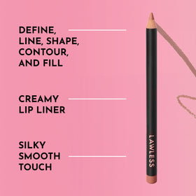 Lawless Definer Liner tip detail demonstrating fine point for accurate lining and shaping
