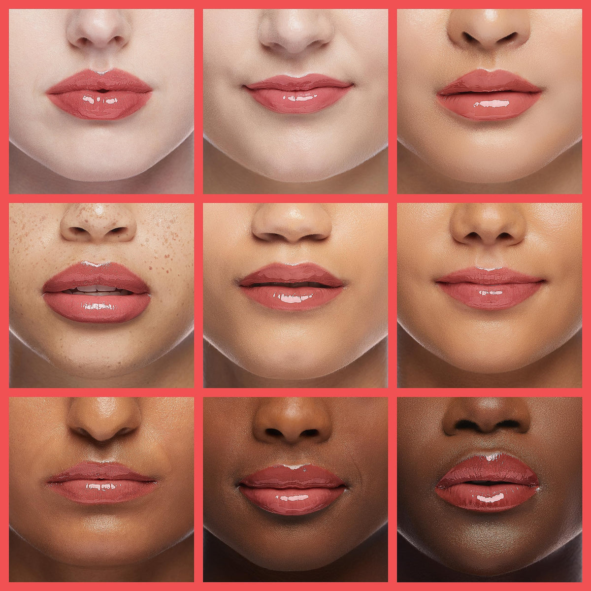 Lawless model wearing Glazed gloss demonstrating visible shine and smoother lips