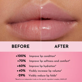 LAWLESS gloss applied on lips demonstrating high-shine finish and fuller-looking effect