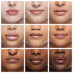 LAWLESS lip application on model displaying fuller-looking, high-shine results