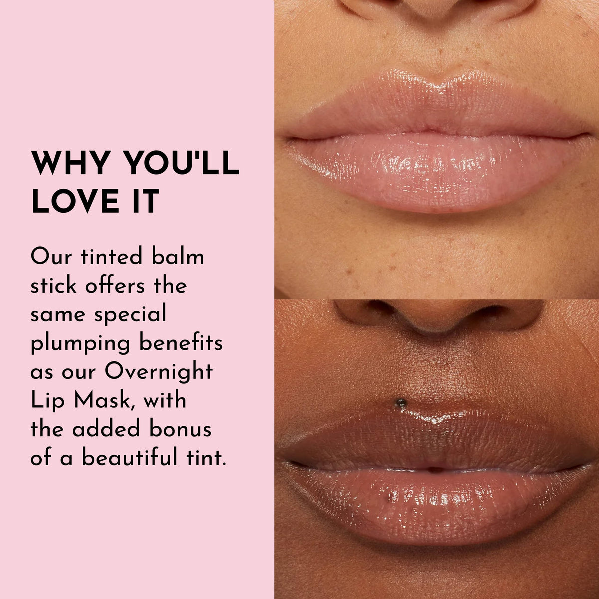 LAWLESS lip swatch on skin showing Pink Marshmallow buildable color payoff