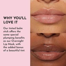 LAWLESS lip swatch on skin showing Pink Marshmallow buildable color payoff