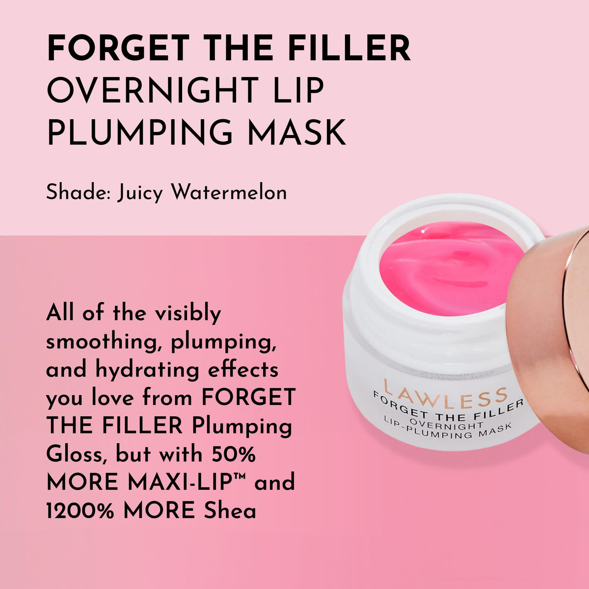 LAWLESS close-up of buttery mask texture showing rich hydration benefits