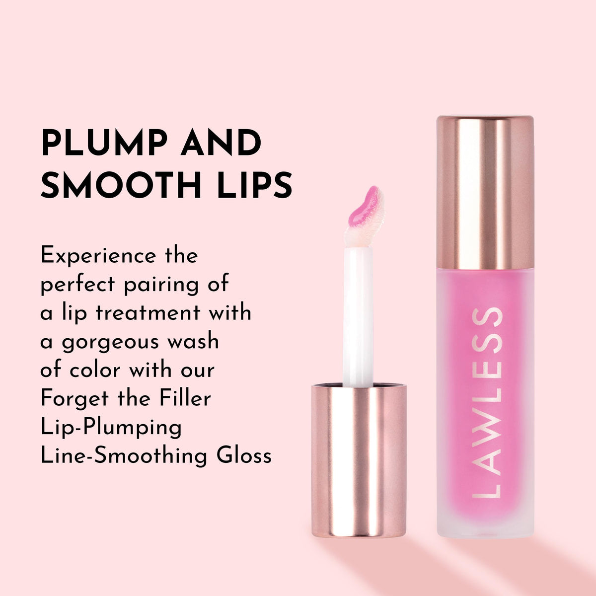 Lawless gloss staged in summer scene conveying glossy shine and fresh tint