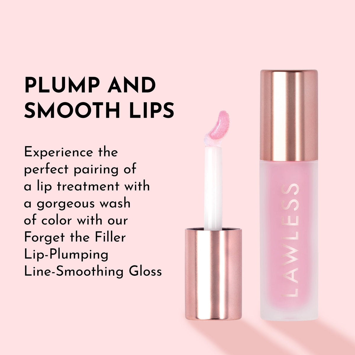 Lawless gloss flatlay with flowers suggesting fresh scent and aesthetic