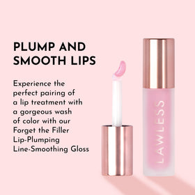 Lawless gloss flatlay with flowers suggesting fresh scent and aesthetic