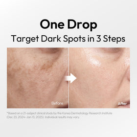 LAYERLAB serum texture droplet highlighting lightweight absorption benefit