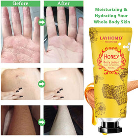 layhomo application hands showing quick absorption and softening