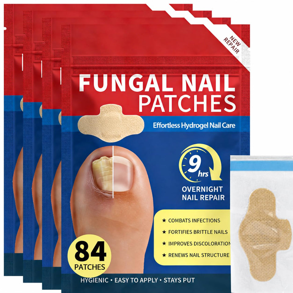 LAYOOYOO front packaging showing 4 packs and 84 patches, clear product benefit