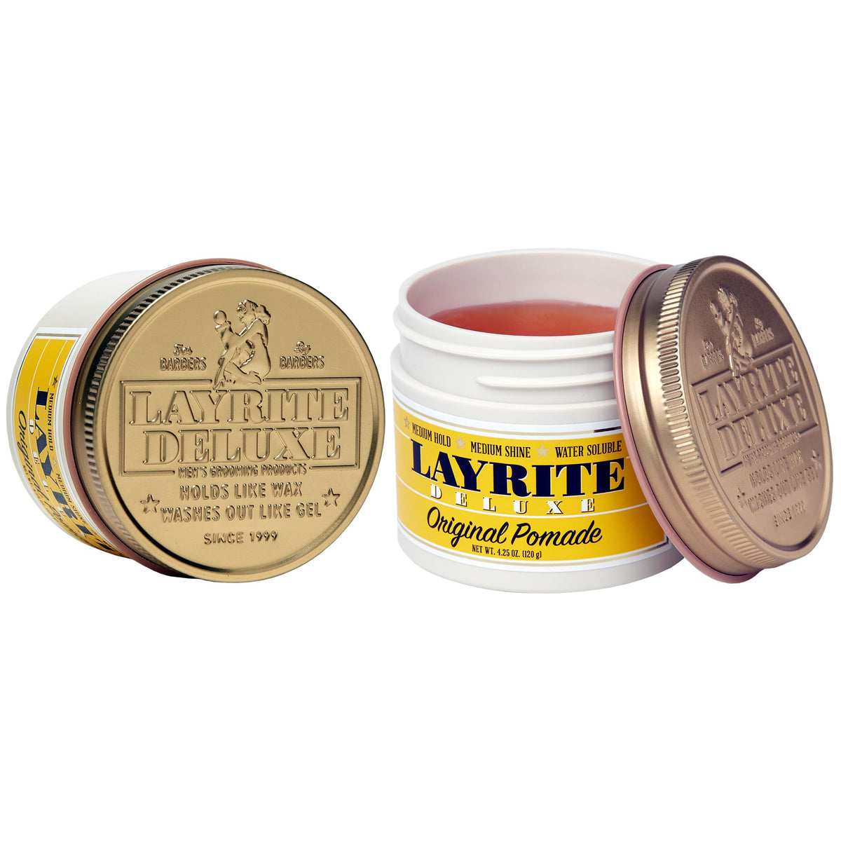 Layrite Deluxe Original on bathroom shelf lifestyle shot signaling daily use convenience