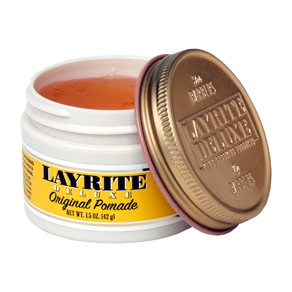 layrite original pomade creamy texture closeup demonstrating smooth application