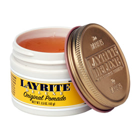 layrite original pomade creamy texture closeup demonstrating smooth application