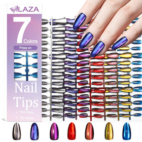 Laza front packaging showing full 210pcs kit and color variety for easy selection