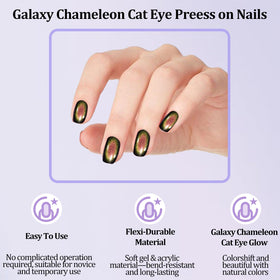 Laza close-up of cat eye effect displaying prismatic galaxy shimmer benefit