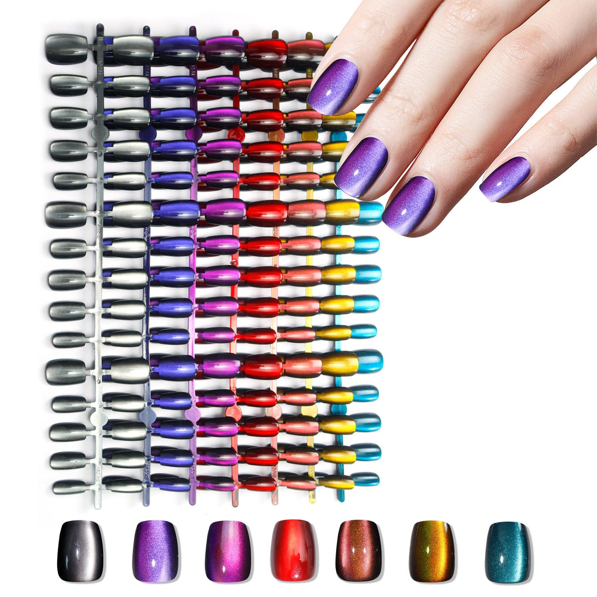 Laza front packaging showcasing chameleon cat eye set and convenient 210-piece kit