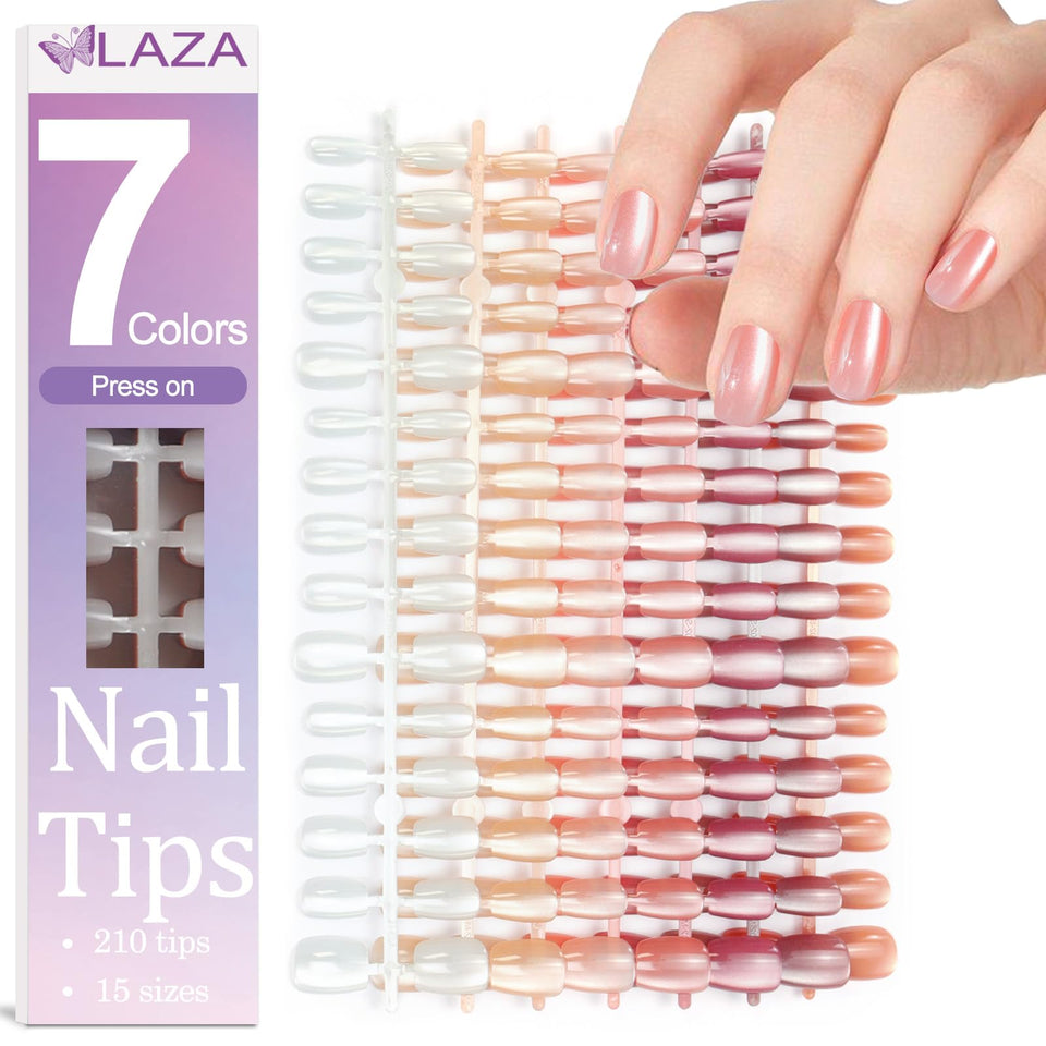 Laza front packaging showing 210-piece nude series and organized tray for choice