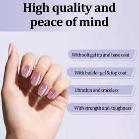 Laza nails held in hand for scale, shows size variety and realistic fit benefit