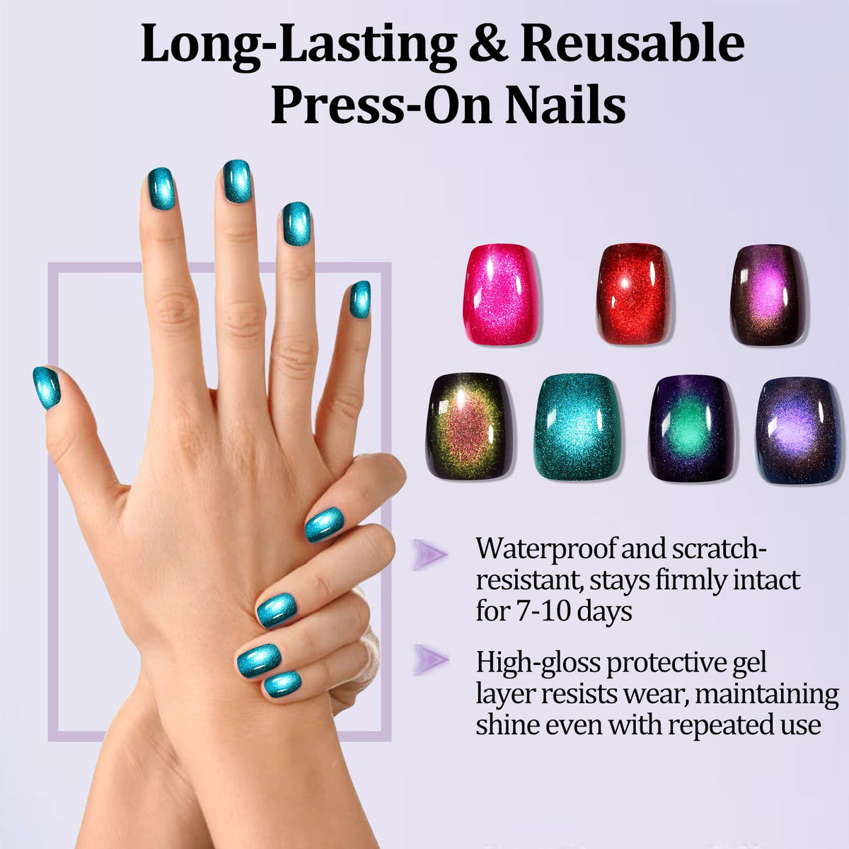 Laza glossy finish texture highlighting salon-grade shine and long-lasting look