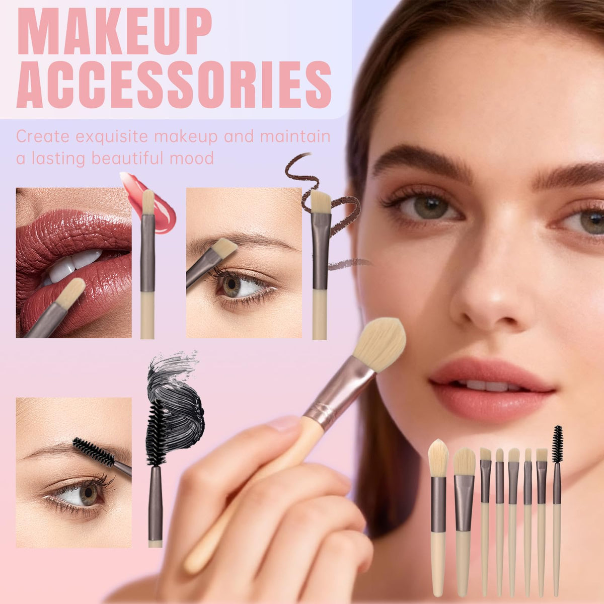 LAZORA eyeshadow palette open showing versatile shades for looks