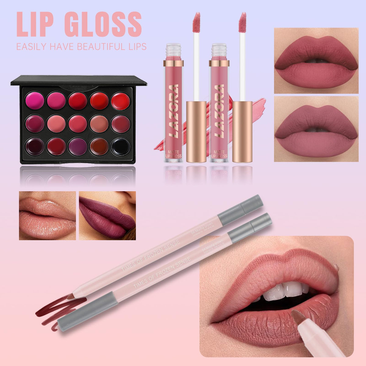 LAZORA teen applying eyeshadow demonstrating easy beginner application