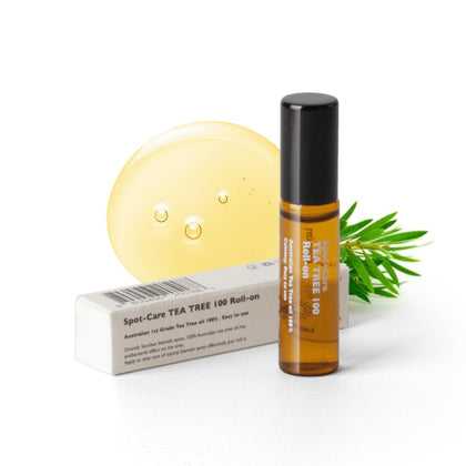 Lazy Society roll-on front packaging showing compact acne spot care