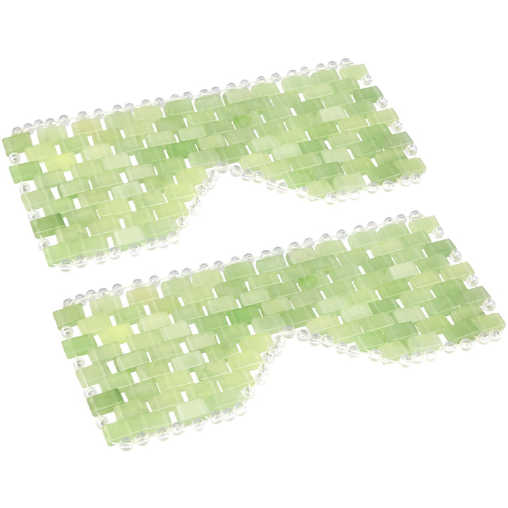 LazyGa front view of both jade eye masks showing compact design and comfort
