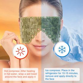 LazyGa mask held in hand to show scale and portable convenience