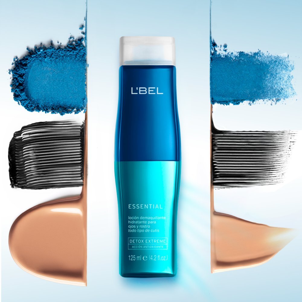 L'Bel biphasic oil and water texture close-up demonstrating shake-to-activate benefit