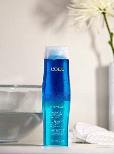 L'Bel bottle on bathroom counter in skincare routine setting for daily convenience