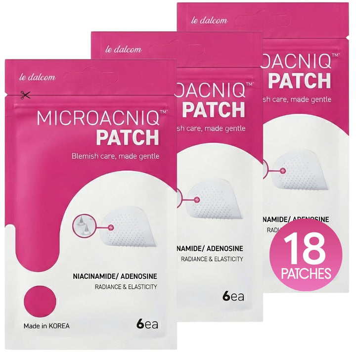 le dalcom front packaging showing product name and 18 patches for convenient use