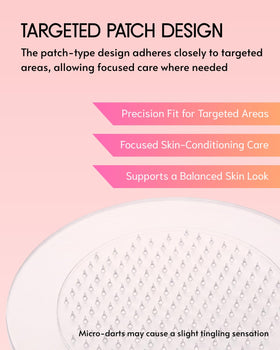 le dalcom nighttime skincare setting with patch on chin for overnight radiance support
