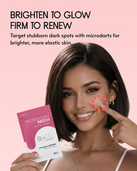 le dalcom patch applied on nose demonstrating curved-area adhesion and discreet wear