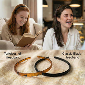 LÉ ÉCLAT headband worn with ponytail showing comfortable hold and style