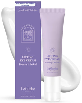 LE GUSHE front jar view showing product and clean design for easy identification