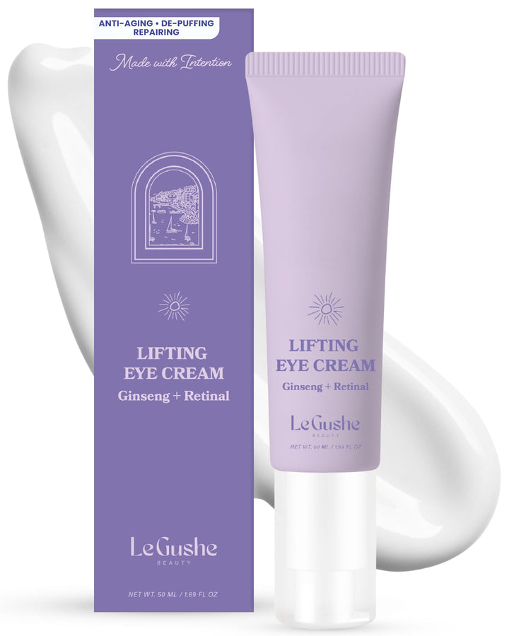 LE GUSHE front jar view showing product and clean design for easy identification