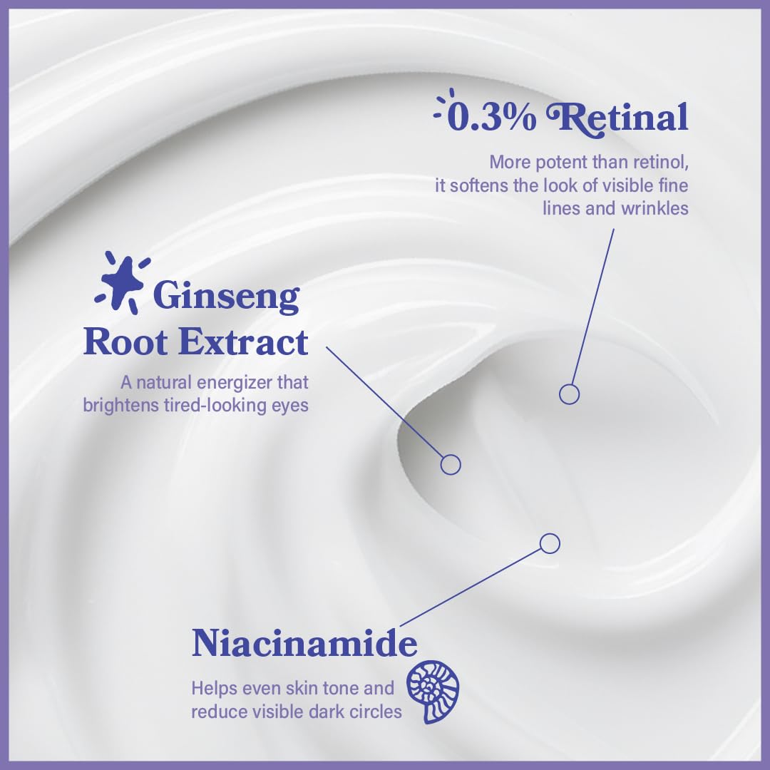 LE GUSHE ingredients flatlay with ginseng and hyaluronic acid to highlight benefits