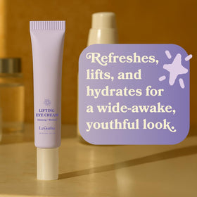 LE GUSHE packaging label close-up showing active retinal and ingredient transparency benefit
