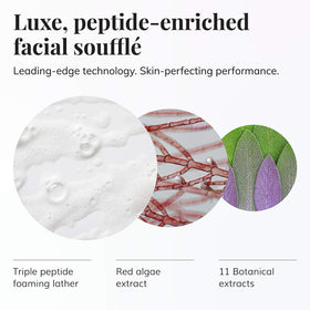 Le Mieux foam texture on hand illustrating gentle lather and hydration