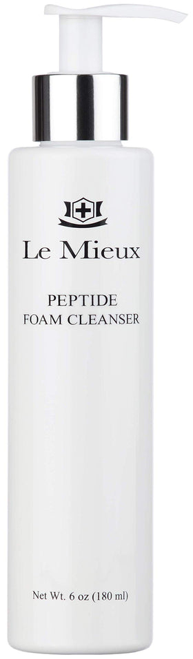 Le Mieux front pump bottle showing label and travel-friendly size