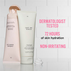 Le Monde Gourmand ingredients label close-up highlighting vegan cruelty-free benefit