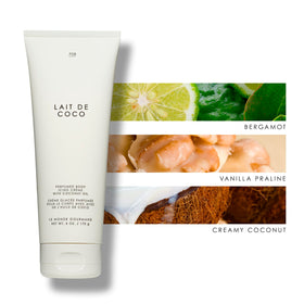 Le Monde Gourmand open jar revealing whipped crème and pale ivory color