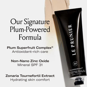 Le Prunier pump dispensing product to demonstrate easy, mess-free use