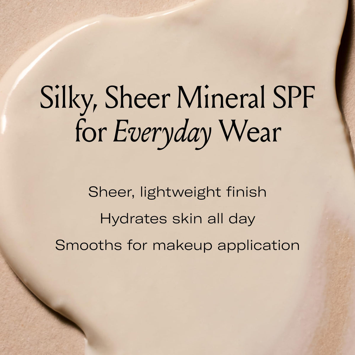 Le Prunier close-up of silky Plumscreen texture for lightweight hydration