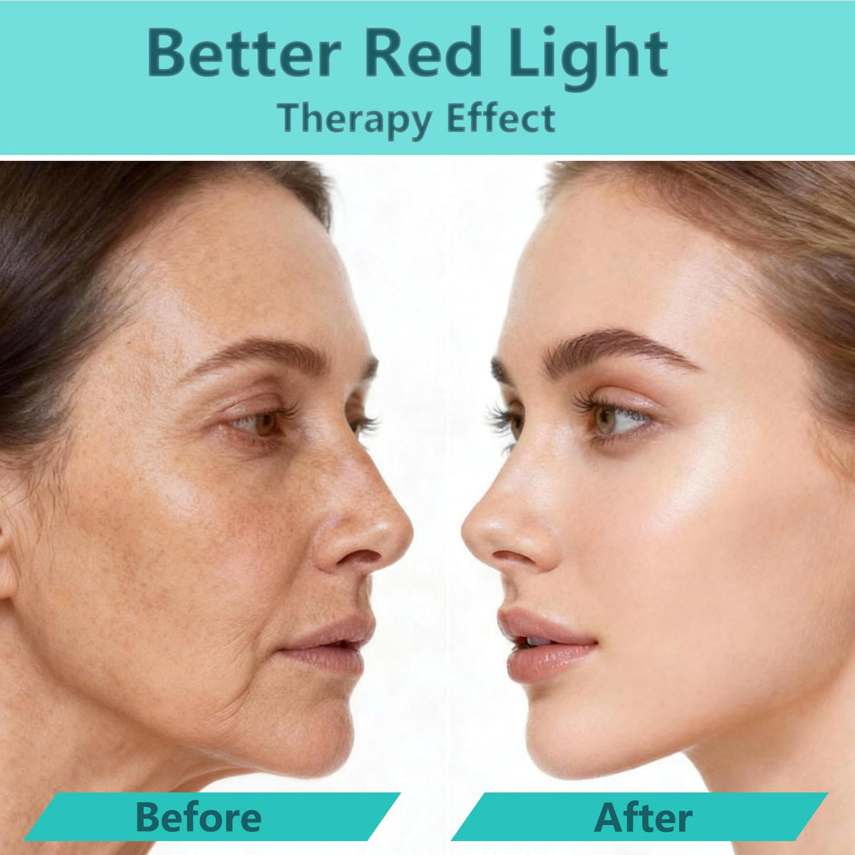 LE SECRET serum beside red light panel showing device compatibility benefit