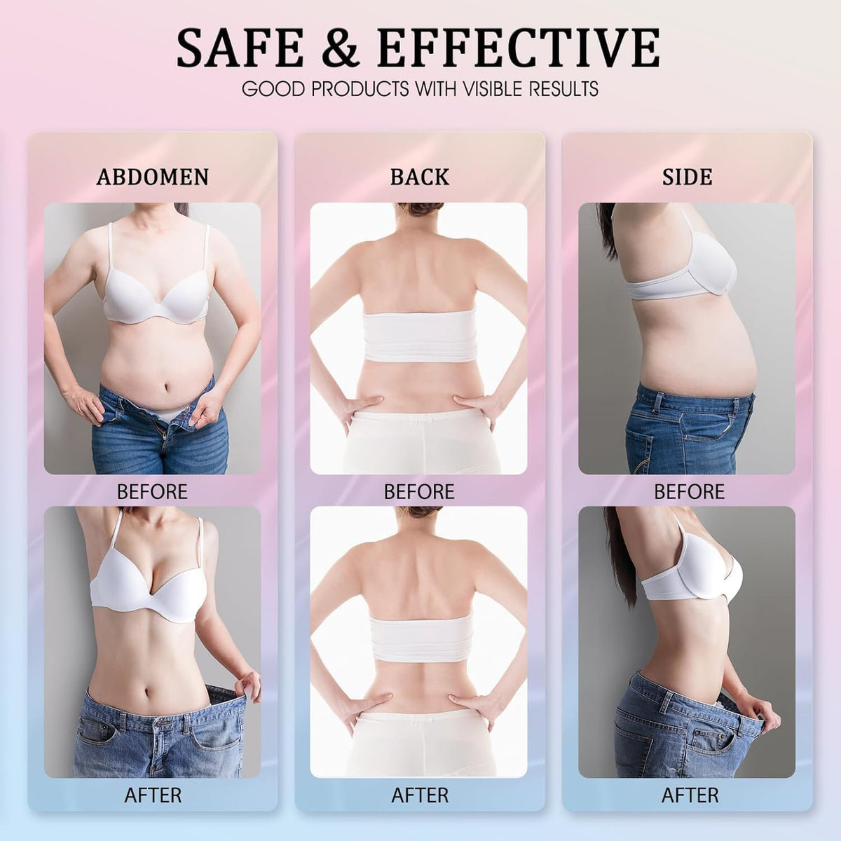 Leadyeah being applied to stomach for firmer-looking skin benefit