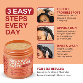 lebanta oil in a glass bowl as a hair mask showing natural preparation benefit